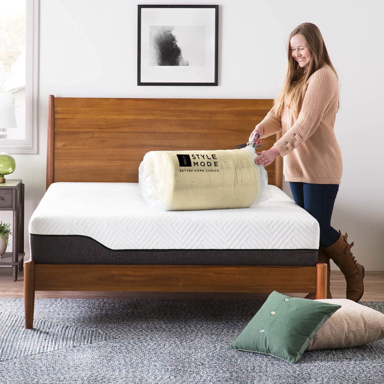 Orthopaedic Memory Foam Mattress Topper - Standard UK Sizes 1" 2" 3" 4", Various Thicknesses/Depths Available, Soft & Comfortable, Memory Foam Durable (4" Double, 190 x 137 x 10cm)