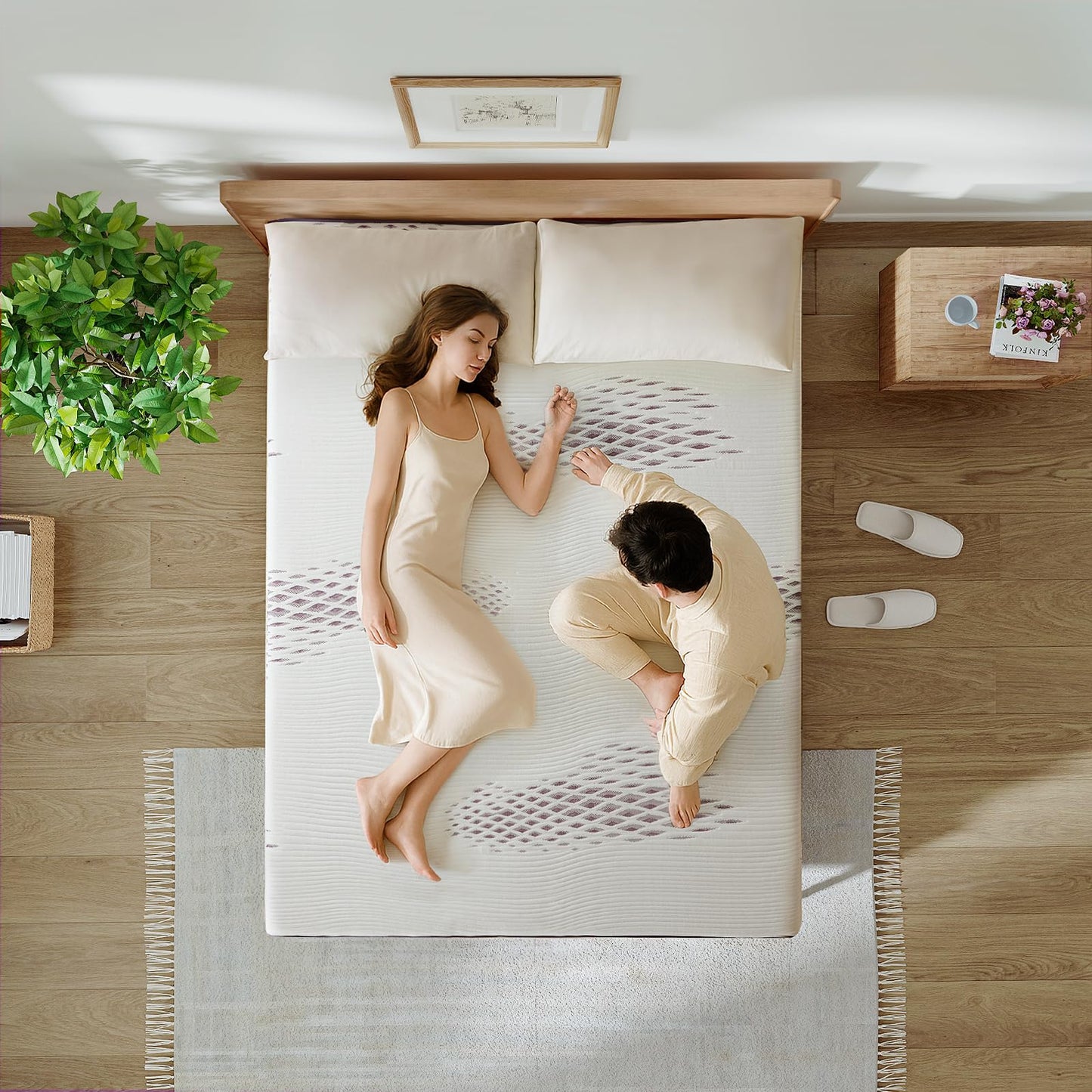 Inofia Gel Memory Foam Mattress Topper King, 10CM GELEX Bed Topper with Washable Cover, Pressure Relief | Sleep Cooler, 2 Layer Foam for Rest Easy, 100-Night Home Trail (150x200)