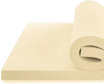 Orthopaedic Memory Foam Mattress Topper - Standard UK Sizes 1" 2" 3" 4", Various Thicknesses/Depths Available, Soft & Comfortable, Memory Foam Durable (4" Double, 190 x 137 x 10cm)
