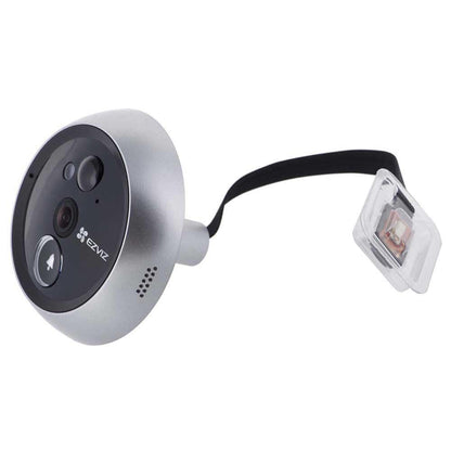 EZVIZ WiFi Doorbell with 4600 mAh Battery, 4.3 Inch Colour Screen, 155° Wide Angle and PIR Sensor, 2MP Door Viewer Camera with Wireless Monitor, Two-Way Audio and Live View Available, DP2C