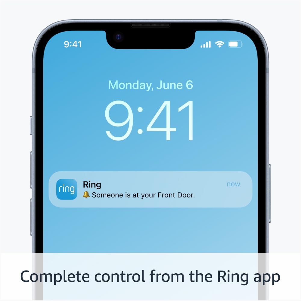 Ring Battery Video Doorbell Pro | Wireless Video Doorbell Security Camera with Head-To-Toe View, 3D Motion Detection, Colour Night Vision, Wifi, 30-day free trial of Ring Subscription Plan