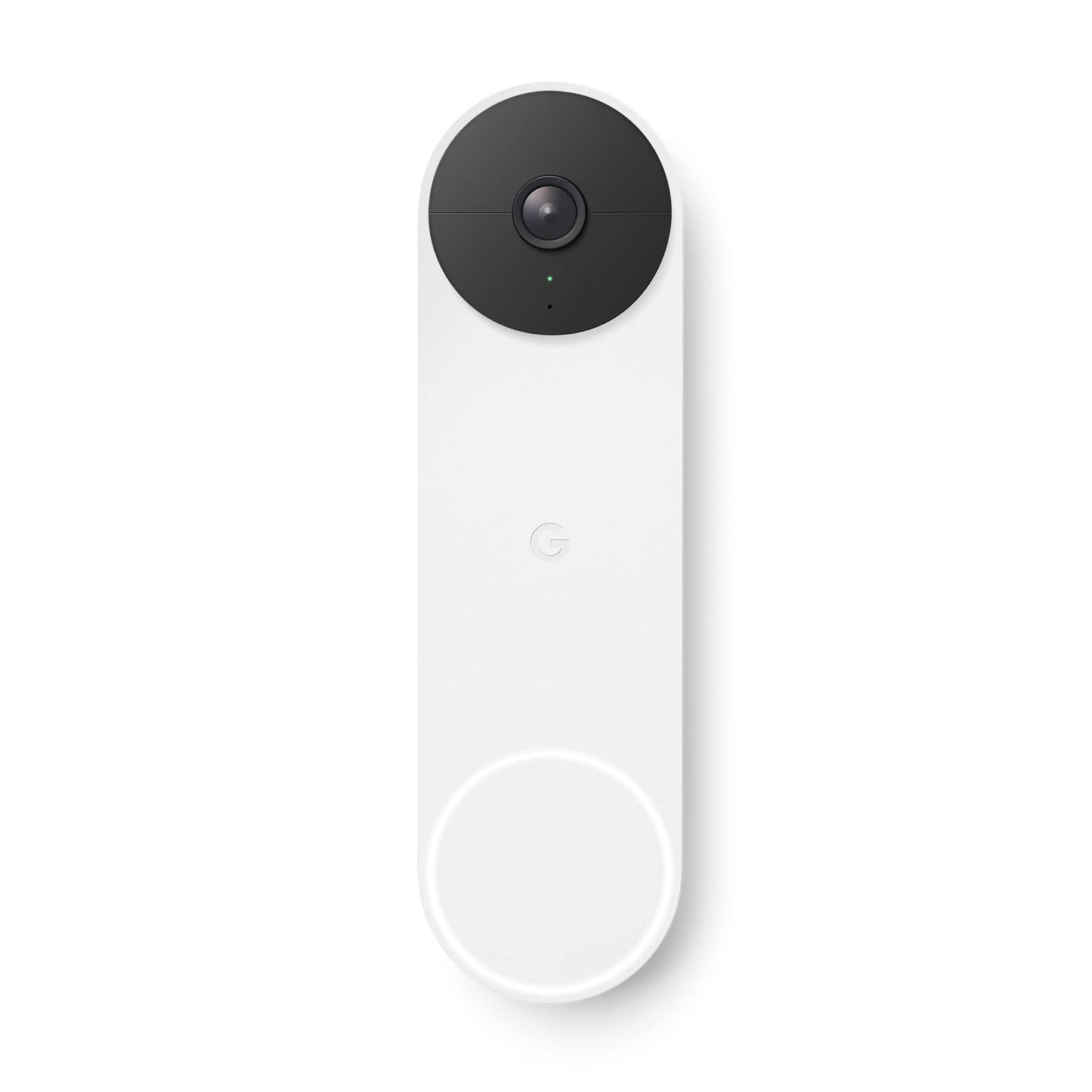 Google GWX3T Nest Doorbell (Battery) - Wireless 960p Video Doorbell - Smart WiFi Motion Only Doorbell Camera, Snow, 1 Count (Pack of 1)