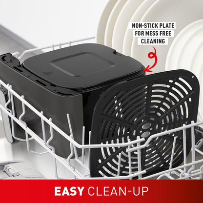 Tefal Easy Fry Mega Air Fryer, 7.5L Capacity (Serves Up to 8), 8 Preset Cooking Programs, Compact Design, Energy-Efficient, Dishwasher-Safe Basket, Coal Grey - EY855HG0