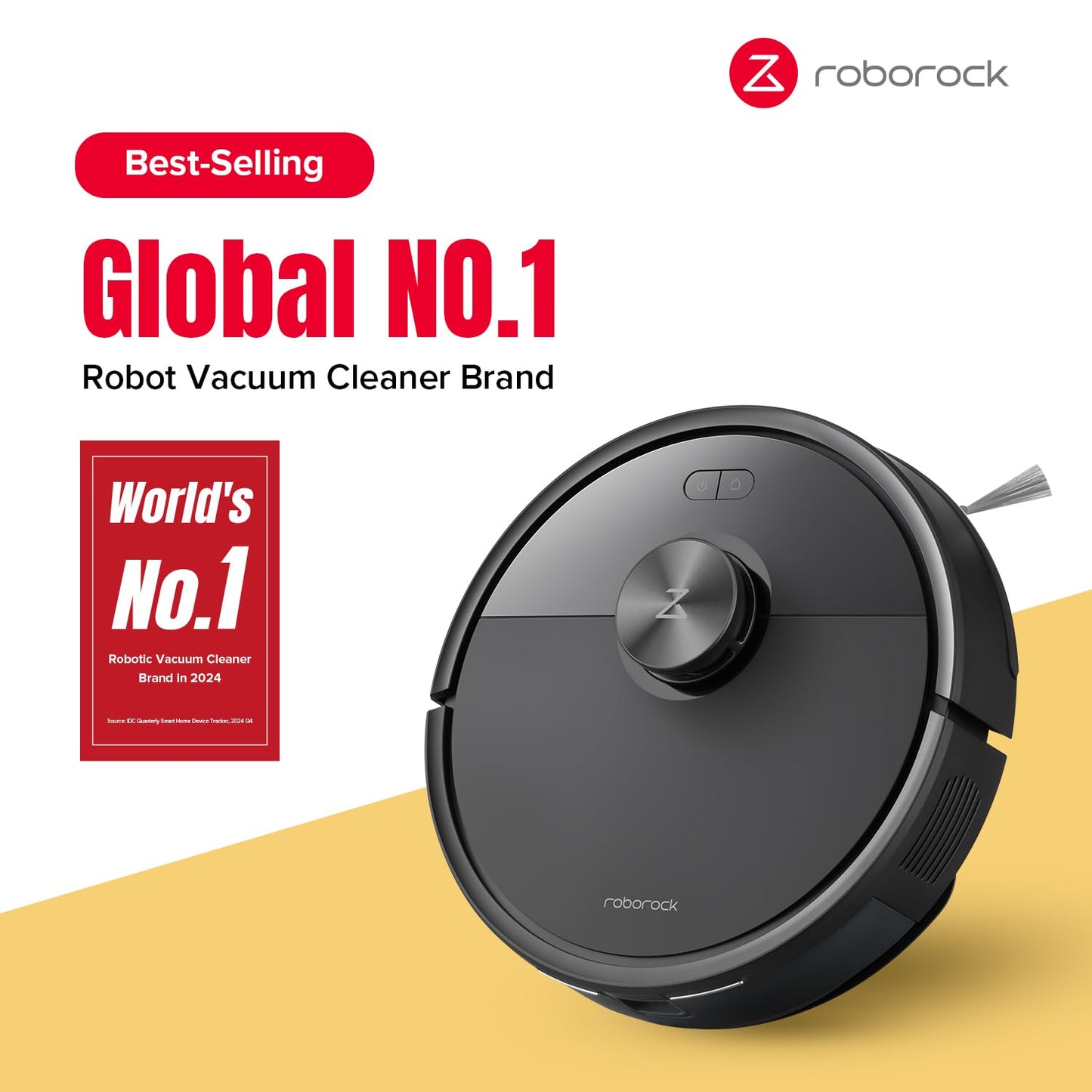 roborock Q7 M5 Robot Vacuum Cleaner with Mop, 10,000Pa HyperForce Suction, Dual Anti-Tangle System, PreciSense LiDAR Navigation, APP-Controlled Mopping, Ideal for Pet Hair and Hard Floors