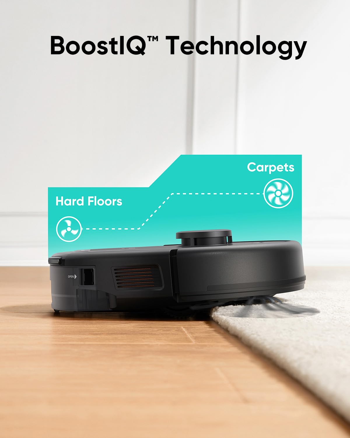 eufy L60 Robot Vacuum Cleaner, Ultra Strong 5,000 Pa Suction to Remove Hair, Dust, iPath Laser Navigation, For Deep Floor Cleaning, Ideal for Pet Hair and Hard Floors