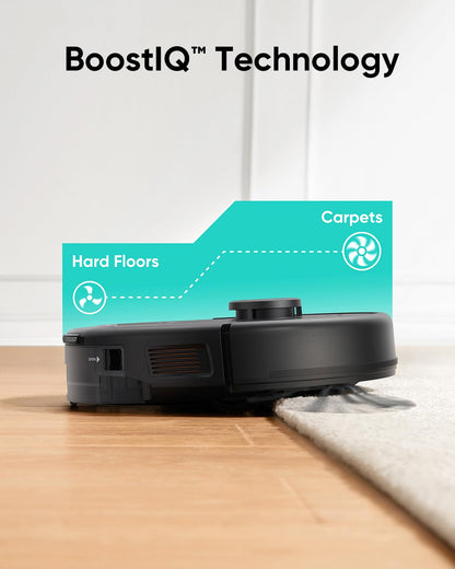 eufy L60 Robot Vacuum Cleaner, Ultra Strong 5,000 Pa Suction to Remove Hair, Dust, iPath Laser Navigation, For Deep Floor Cleaning, Ideal for Pet Hair and Hard Floors