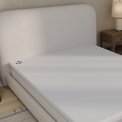 Panda Gel Infused Memory Foam Bamboo Mattress Topper - UK Double | 5cm Thick | Medium Firm Softness | Orthopaedic Neck, Spine, Hip Support | Adjustable Straps | Temperature Control | Long Lasting