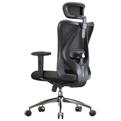 SIHOO Office Desk Chair, Ergonomic Computer Office Chair with Adjustable Headrest and Lumbar Support,High Back Executive Swivel Chair (Black)