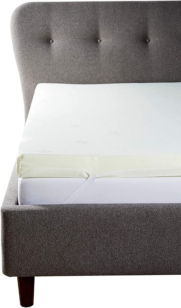 Double | 4" Thick | Orthopaedic Memory Foam Mattress Topper | Includes Removable Cool Touch Cover (4FT6" | 75" x 54" | 190cm x 137cm)