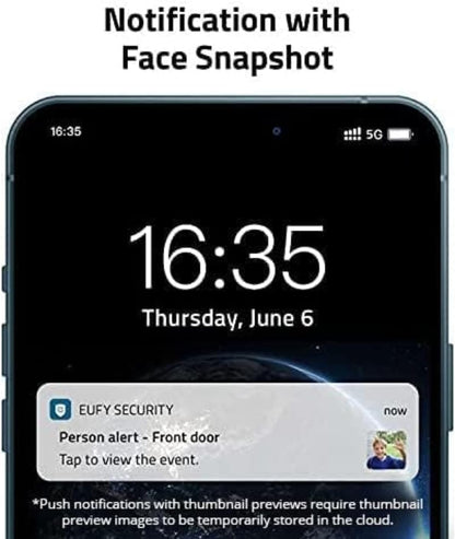 eufy Security Video Doorbell Wireless S220 (S210) 2K (Battery-Powered) with Chime, No Monthly Fee, On-Device Al for Human Detection, 32GB Local Storage, Simple Self-Installation, 2-Way Audio