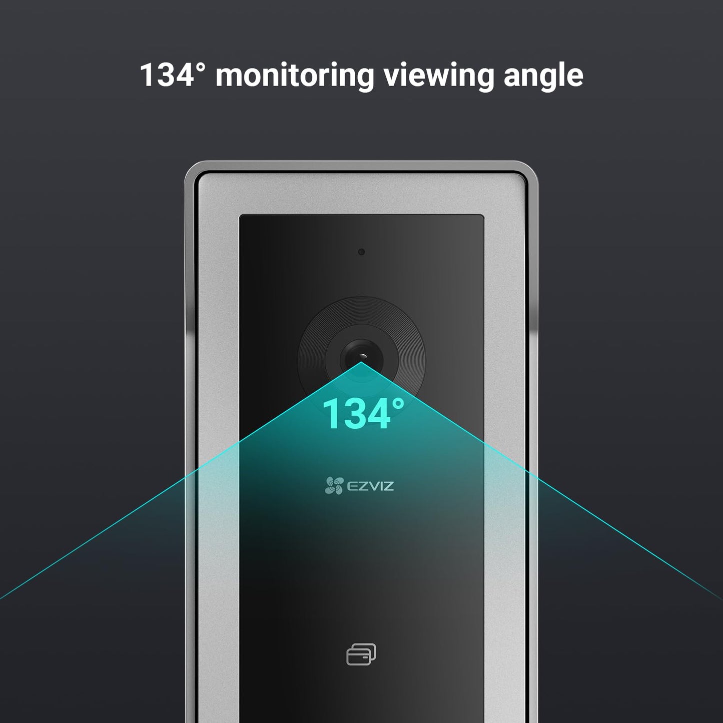 EZVIZ WiFi Video Door Phone Intercom System 1080P, 7'' Color Touch Monitor, Video Doorbell 2 Wire Peephole, Two-Way Talk, Remote Unlock, Two-Way Audio, Night Vision, Slim Design, CP5