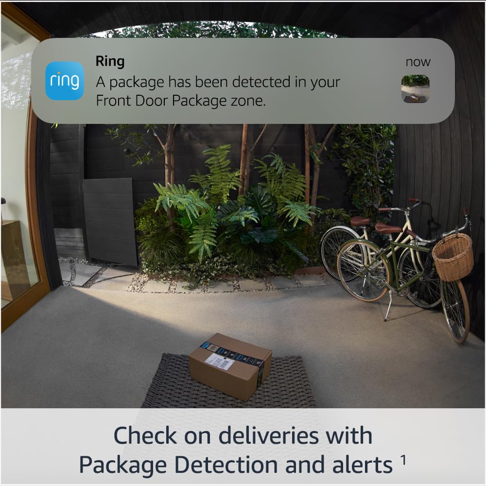 Ring Battery Video Doorbell Pro | Wireless Video Doorbell Security Camera with Head-To-Toe View, 3D Motion Detection, Colour Night Vision, Wifi, 30-day free trial of Ring Subscription Plan