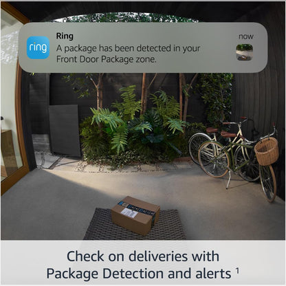Ring Battery Video Doorbell Pro | Wireless Video Doorbell Security Camera with Head-To-Toe View, 3D Motion Detection, Colour Night Vision, Wifi, 30-day free trial of Ring Subscription Plan