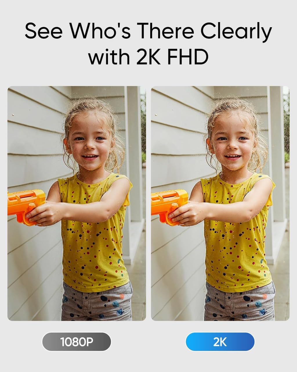 eufy Security Video Doorbell Camera Wireless C31 with Chime, 2K FHD, Dual Power Options, Live Video Call, Easy Installation, Quick-Release Battery, 24/7 Recording, No Monthly Fee