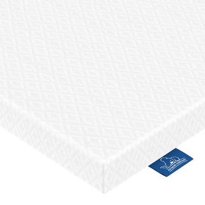 Doubleslee 4 Inch Memory Foam Mattress Topper Double Bed, Gel-Infused Cooling Orthopedic Double Mattress Topper for Back Pain Relief, Washable Cover With Elastic Straps 135x190x10cm