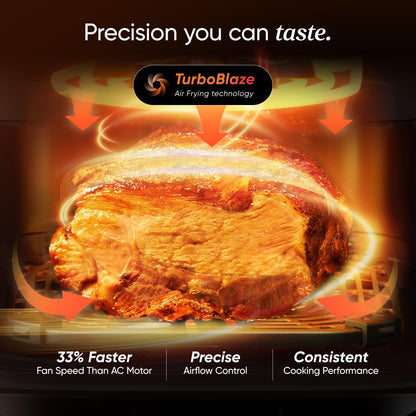 Cosori Double Stack Air Fryer Turbo Tower Compact 8.6L, 39% Space-Saving Airfryer, Ceramic PFAS-Free,TurboBlaze Dual DC Motors for Even & Faster Cooking, Perfect for Family Meals