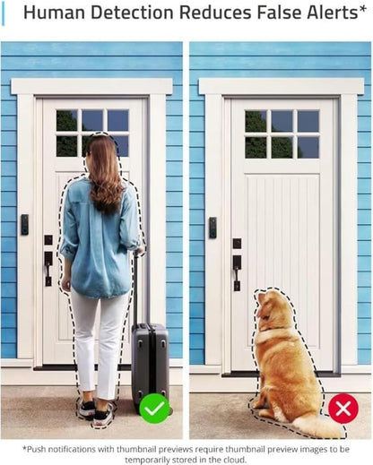 eufy Security Video Doorbell Wireless S220 (S210) 2K (Battery-Powered) with Chime, No Monthly Fee, On-Device Al for Human Detection, 32GB Local Storage, Simple Self-Installation, 2-Way Audio