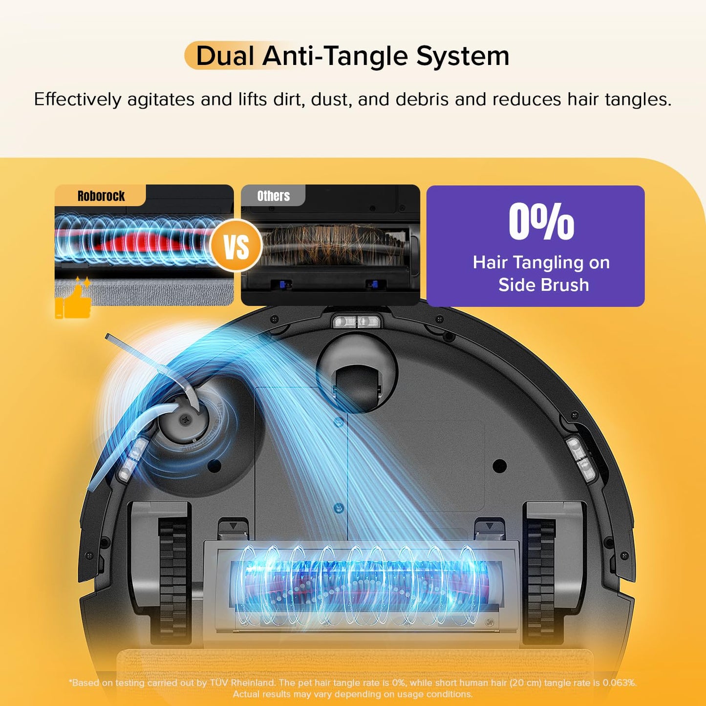 roborock Q7 M5 Robot Vacuum Cleaner with Mop, 10,000Pa HyperForce Suction, Dual Anti-Tangle System, PreciSense LiDAR Navigation, APP-Controlled Mopping, Ideal for Pet Hair and Hard Floors