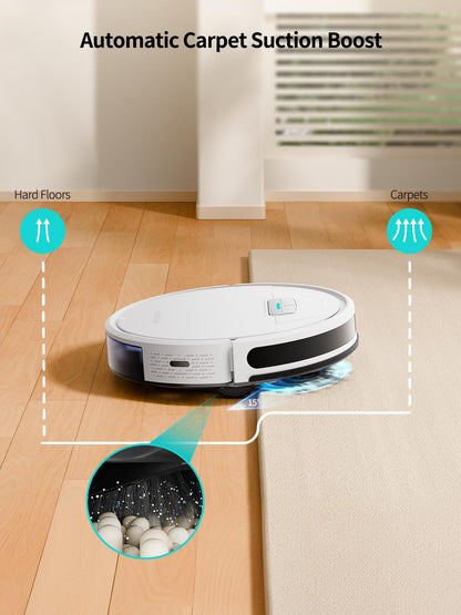 HONITURE Robot Vacuum Cleaner with Mop, G20 Robotic Vacuums with Mapping, 7000Pa Strong Suction, Carpet Booster, Wi-Fi/APP/Alexa/Remote, Ideal for Pet Hair, Hard Floor and Carpet, 7.6cm Thin