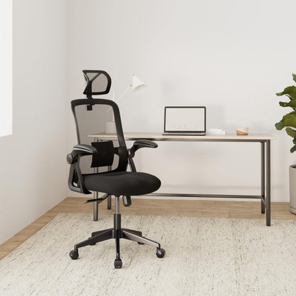 Realm of Thrones CAPTAIN Ergonomic Office Chair for Back Support, Long Hours & Small Home Offices, Mesh Desk Chair with 10cm Contoured Seat, Flip-Up Arms, Adjustable Lumbar & Headrest, 5-Year Warranty