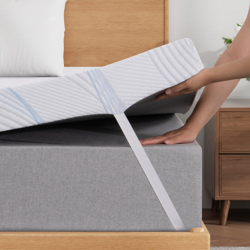 Sleremind Super King Size Mattress Toppers, Memory Foam Mattress Topper Super King Size Bed 10cm with Machine Washable Cover,Pressure Relief & Breathable,180 * 200 * 10cm