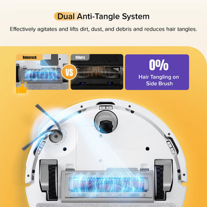 roborock Q7 M5 Robot Vacuum Cleaner with Mop, 10,000Pa HyperForce Suction, Dual Anti-Tangle System, PreciSense LiDAR Navigation, APP-Controlled Mopping, Ideal for Pet Hair and Hard Floors