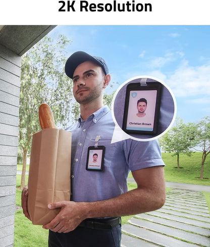 eufy Security Video Doorbell Wireless S220 (S210) 2K (Battery-Powered) with Chime, No Monthly Fee, On-Device Al for Human Detection, 32GB Local Storage, Simple Self-Installation, 2-Way Audio