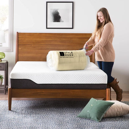 Orthopaedic Memory Foam Mattress Topper - Standard UK Sizes 1" 2" 3" 4", Various Thicknesses/Depths Available, Soft & Comfortable, Memory Foam Durable (4" Double, 190 x 137 x 10cm)