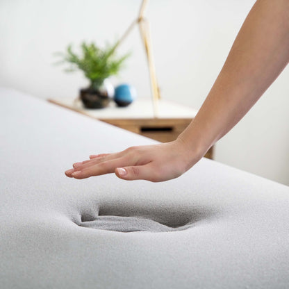 LUCID 7.5 cm Bamboo Charcoal Memory Foam Mattress Topper - Activated Charcoal - Breathable Mattress Topper, Super King (180 x 200 cm)