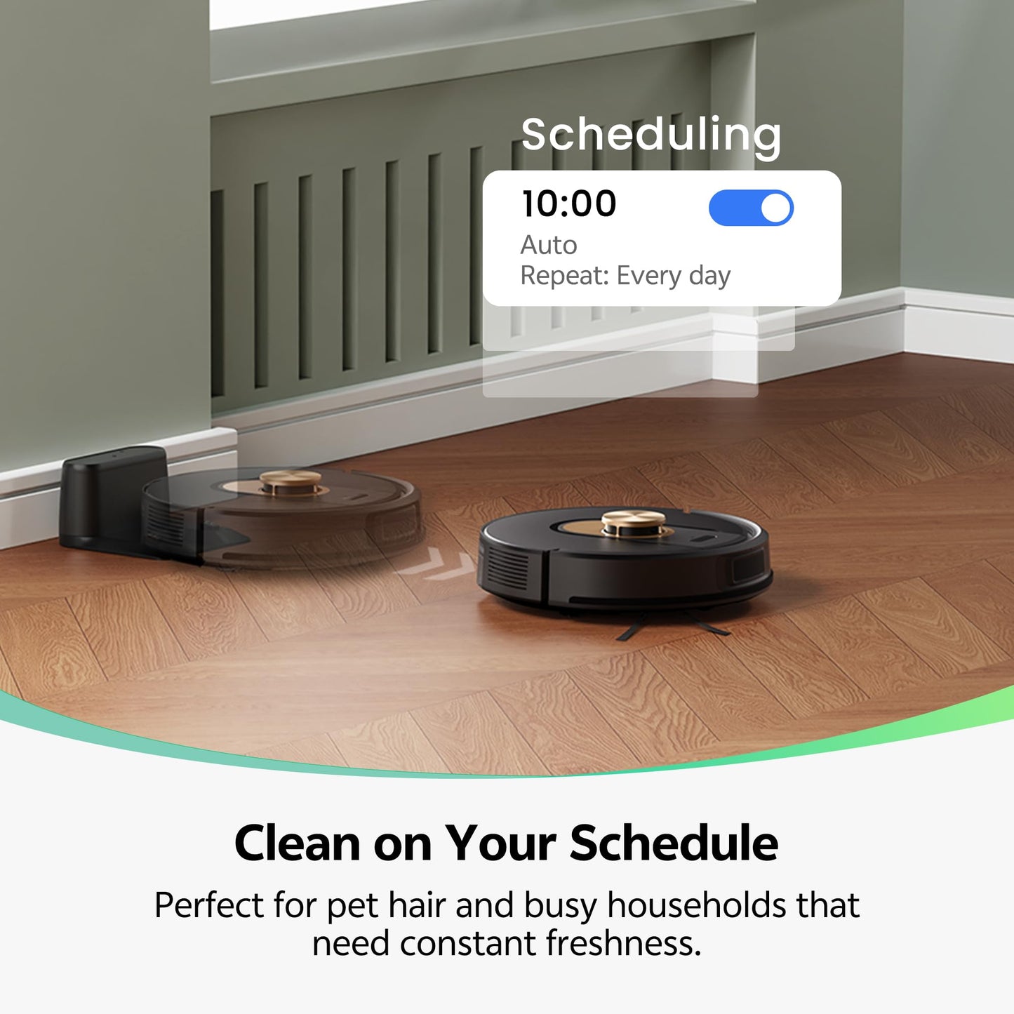 Vexilar W9 Robot Vacuum Cleaner with Mop,8000Pa Robotic Vacuum with LiDAR Navigation,15 No-go Zones, 150 Min Max Runtime, App Control, 3-in-1 Sweep and Mop Robot for Pet Hair, Carpet and Hard Floors