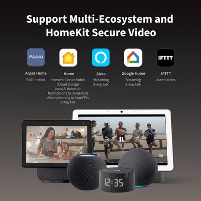 Aqara Video Doorbell G4 with Chime, 1080p FHD HomeKit Secure Video Doorbell Camera, 2-Way Audio, Night Vision, Local Face Recognition, Automations, Wireless or Wired, Supports Apple Home, Alexa,Google