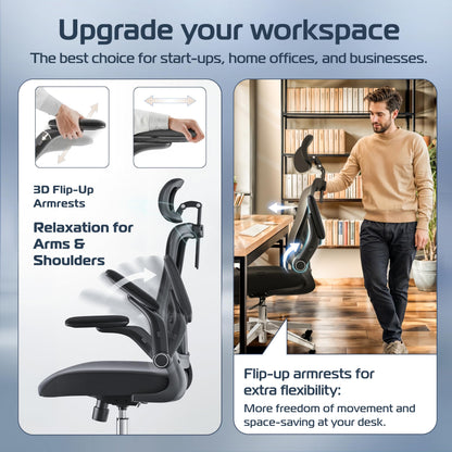 CLOUVOU SmartSeat Ergonomic Office Chair [BEST RATED] Desk Chair 100% Adjustable | Computer Chairs & Gaming Chair Adults | Desk Chair For Home Office Chair Ergonomic | Up To 330lbs