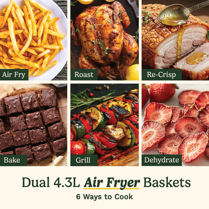 13.2L Tri-zone air fryer Blk Window