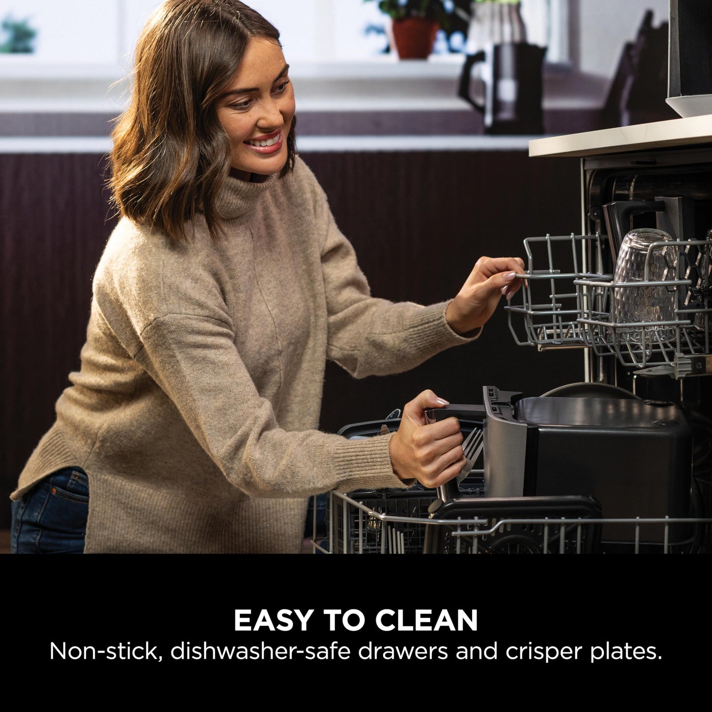 Ninja MAX Dual Zone Digital Air Fryer, 2 Drawers, 9.5L, 6-in-1, Uses No Oil, Air Fry, Max Crisp, Roast, Bake, Reheat, Dehydrate, Non-Stick, Dishwasher Safe Baskets, Gun Metal Grey DZ400UK