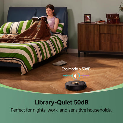 Vexilar W9 Robot Vacuum Cleaner with Mop,8000Pa Robotic Vacuum with LiDAR Navigation,15 No-go Zones, 150 Min Max Runtime, App Control, 3-in-1 Sweep and Mop Robot for Pet Hair, Carpet and Hard Floors