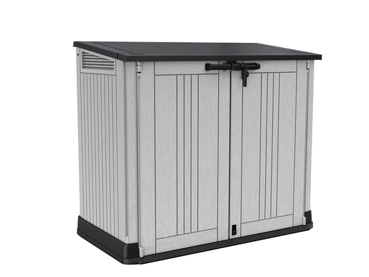 Keter Store It Out Nova Outdoor Garden Furniture Storage Shed Light Grey