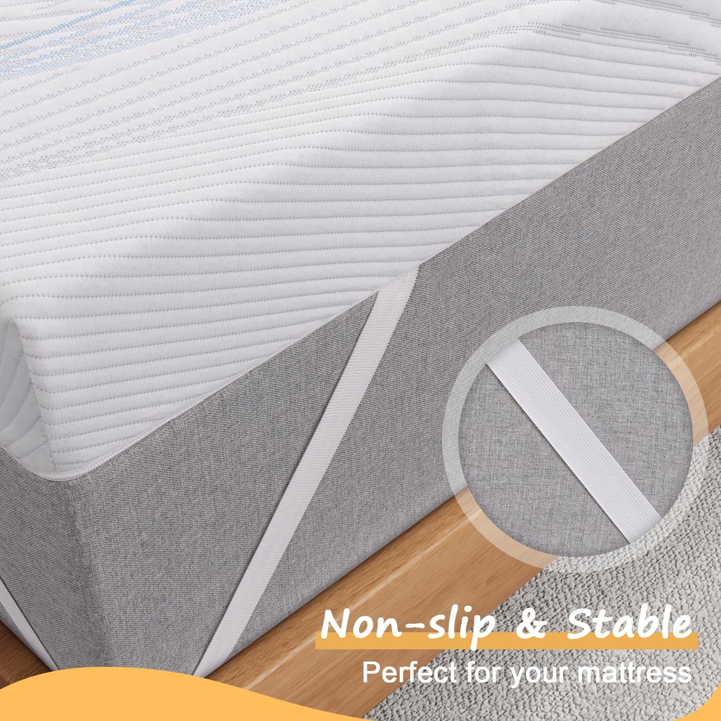 Sleremind Super King Size Mattress Toppers, Memory Foam Mattress Topper Super King Size Bed 10cm with Machine Washable Cover,Pressure Relief & Breathable,180 * 200 * 10cm