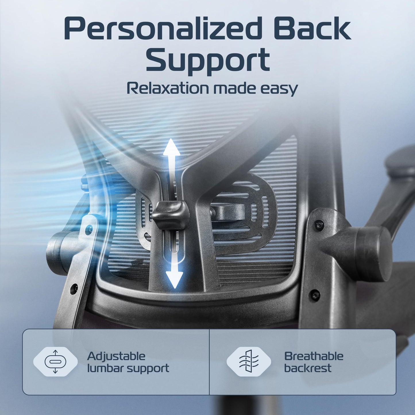 CLOUVOU SmartSeat Ergonomic Office Chair [BEST RATED] Desk Chair 100% Adjustable | Computer Chairs & Gaming Chair Adults | Desk Chair For Home Office Chair Ergonomic | Up To 330lbs