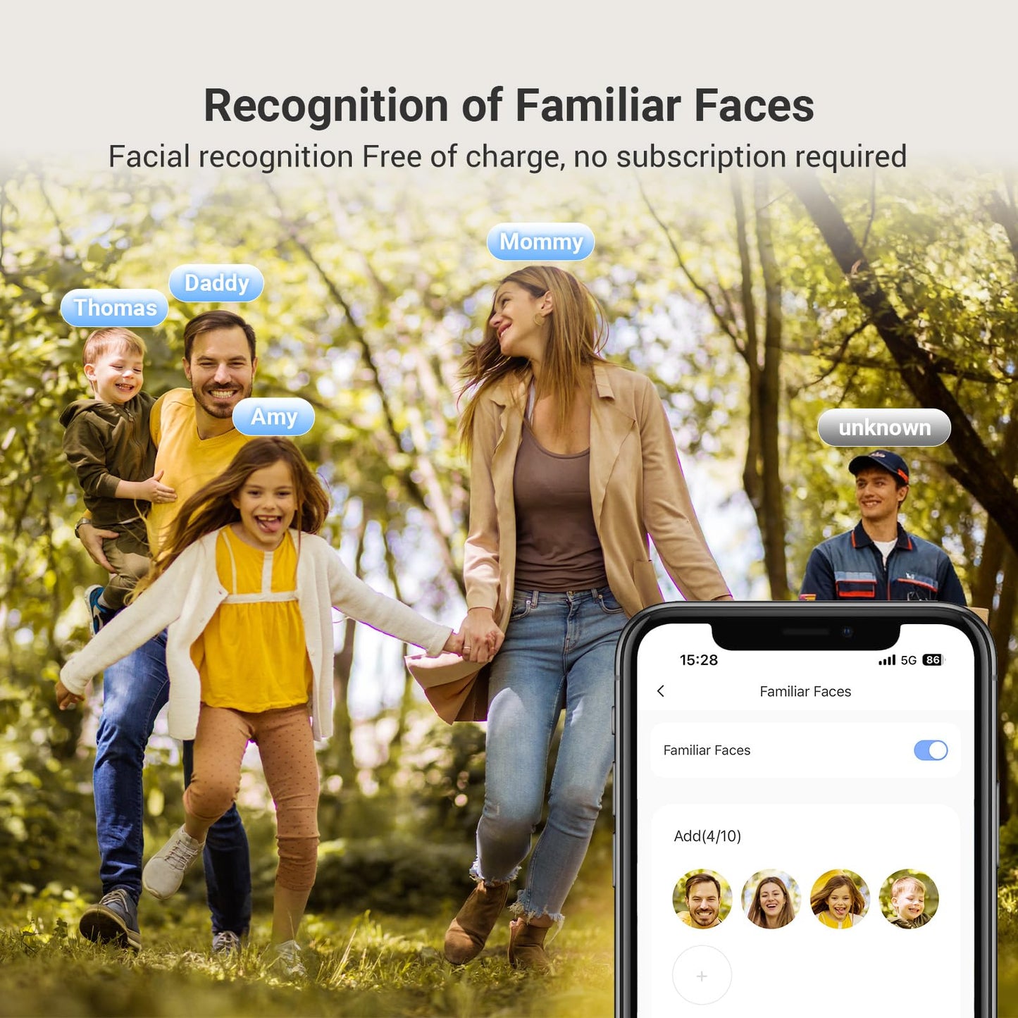 EZVIZ 4K AI Smart Peephole Camera Wireless Door Viewer, Facial Recognition Human Detection, 155° Wide View WDR, Two-Way Talk Weatherproof, 512G Storage No Monthly Fee, Easy Install 14–50mm Doors (EP4)