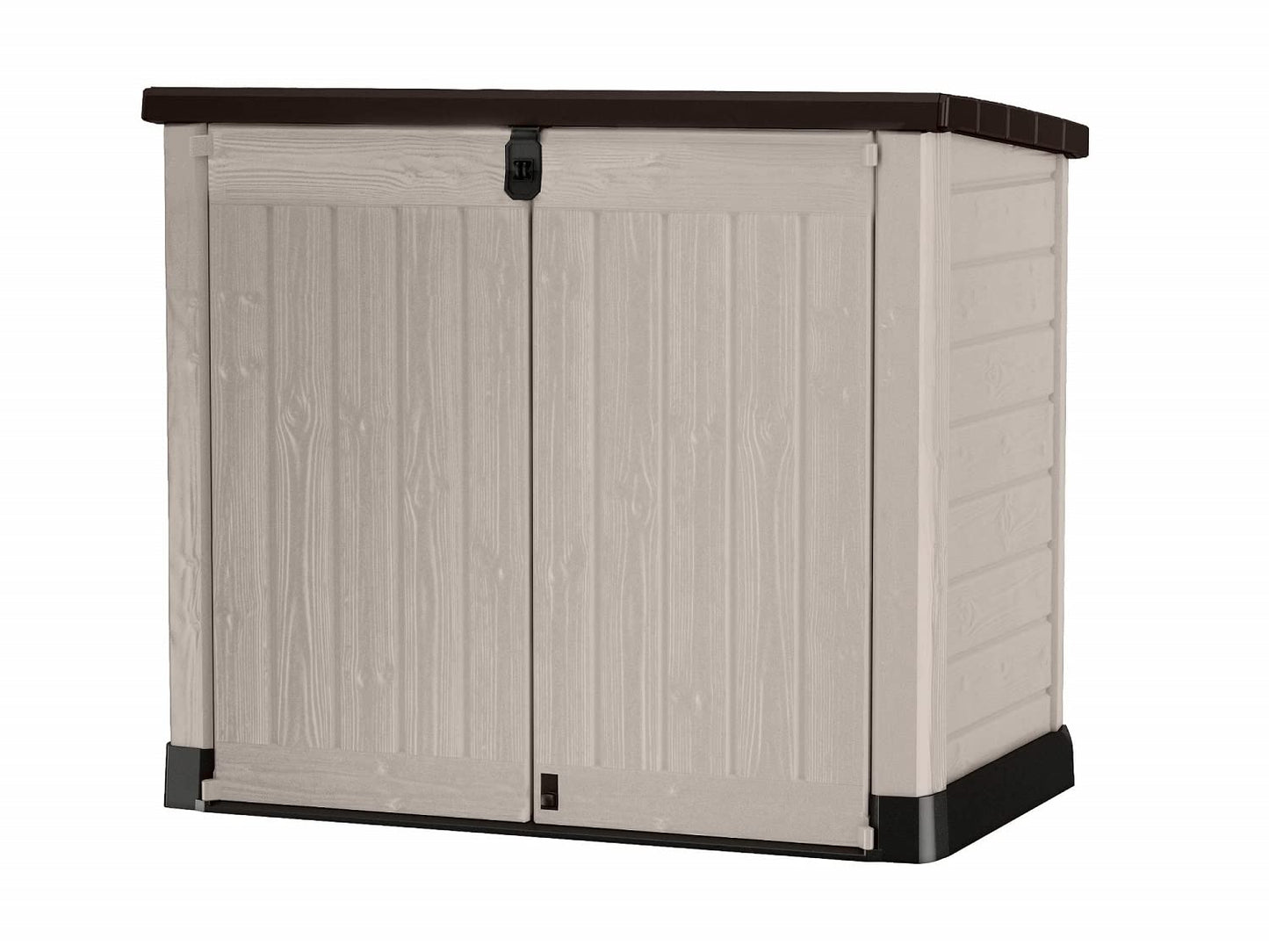 Keter Store It Out Midi Outdoor Plastic Garden Storage Shed – Beige/Brown
